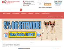 Tablet Screenshot of heartlandvetsupply.com